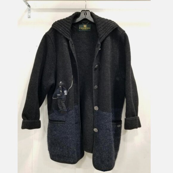 VTG GIESSWEIN Austria WOMENS Pure New Wool Cardigan Ski Embroidered Size 42 XL - Picture 5 of 8